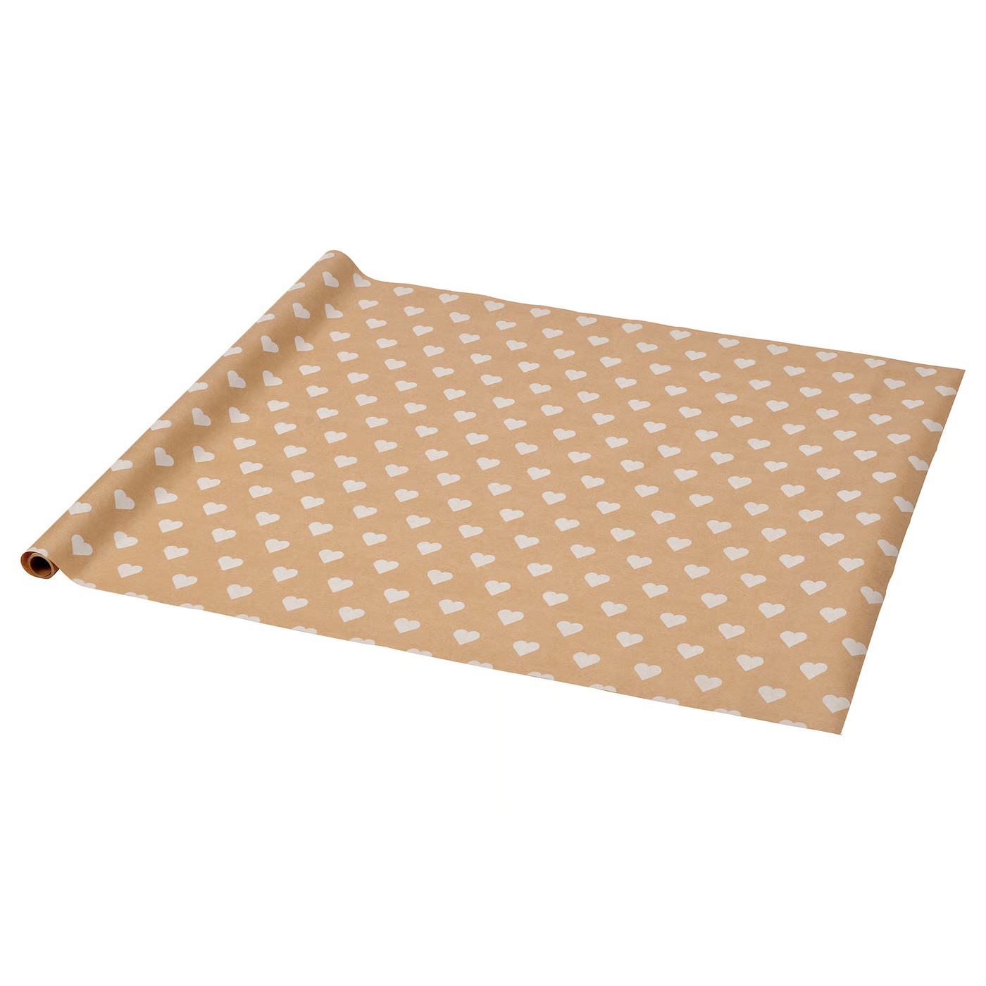 VINTERFINT Gift wrap, roll, heart pattern/brown, 10x2.30 '/22.60 sq feet | IKEA US