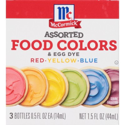 McCormick Assorted Food Colors and Egg Dye - 1.5 fl oz | Target