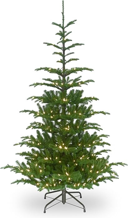 National Tree Company 'Feel Real' Pre-lit Artificial Christmas Tree | Includes Pre-strung White L... | Amazon (US)