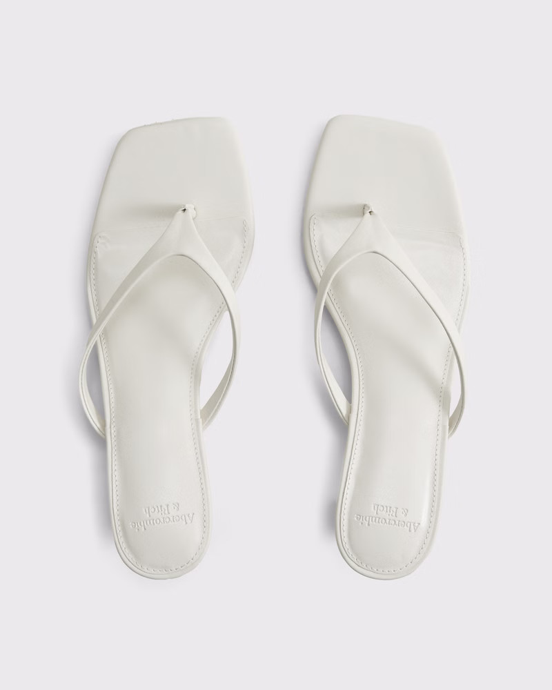 Women's Thong Kitten Heel Sandals | Women's Shoes | Abercrombie.com | Abercrombie & Fitch (US)