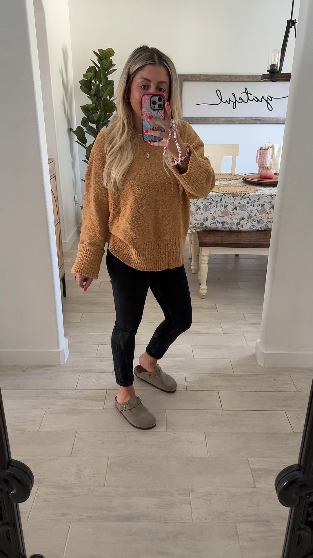 Oversized cozy sweater on sale!
Jeans 25 short
Birkenstocks tts

#LTKFindsUnder100 #LTKSaleAlert #LTKShoeCrush