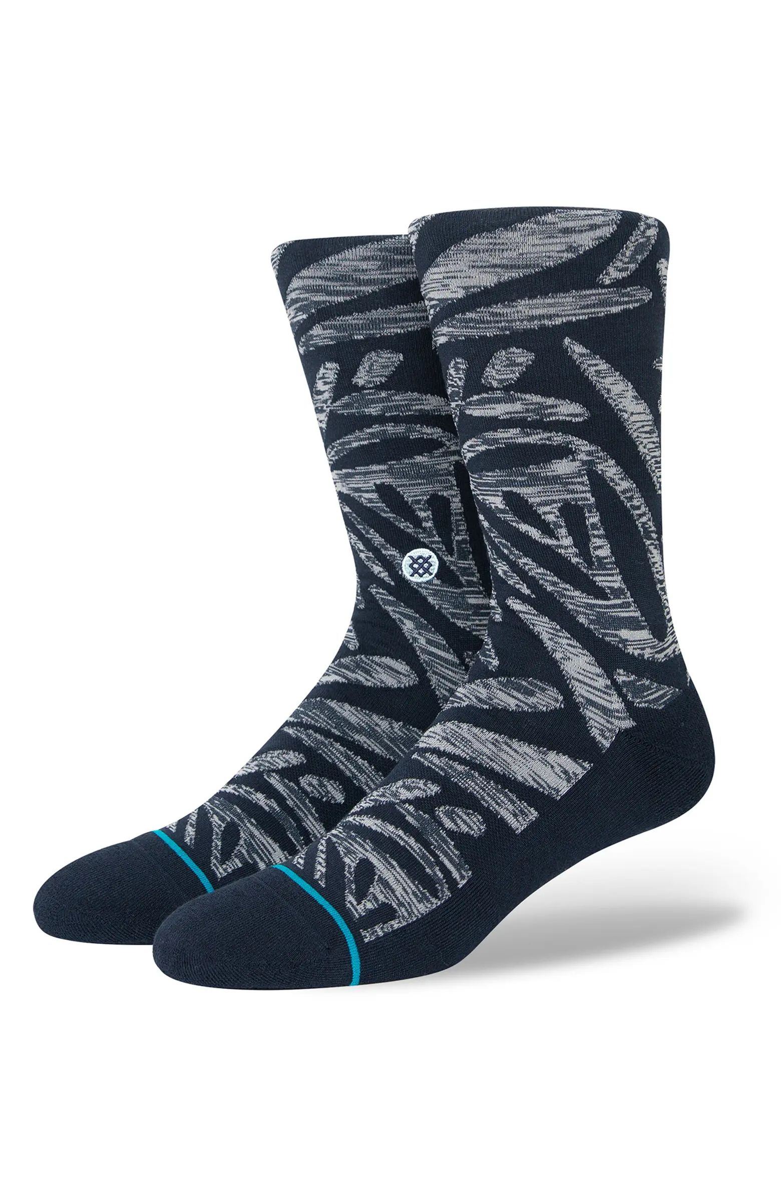 Fractals Crew Socks | Nordstrom