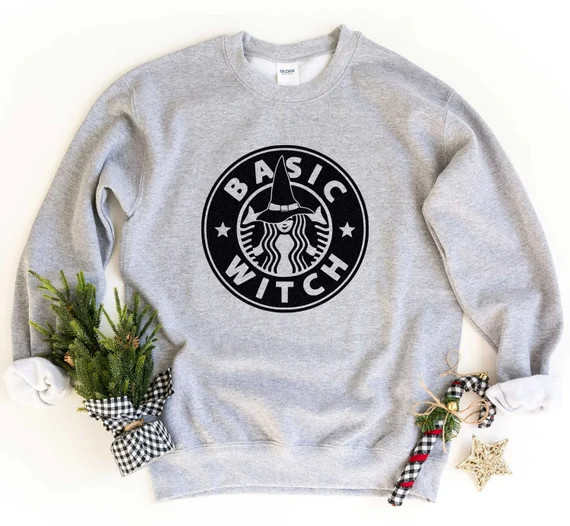 Basic Witch Star Bucks Sweatshirt Basic Witch Sweater Basic | Etsy | Etsy (US)