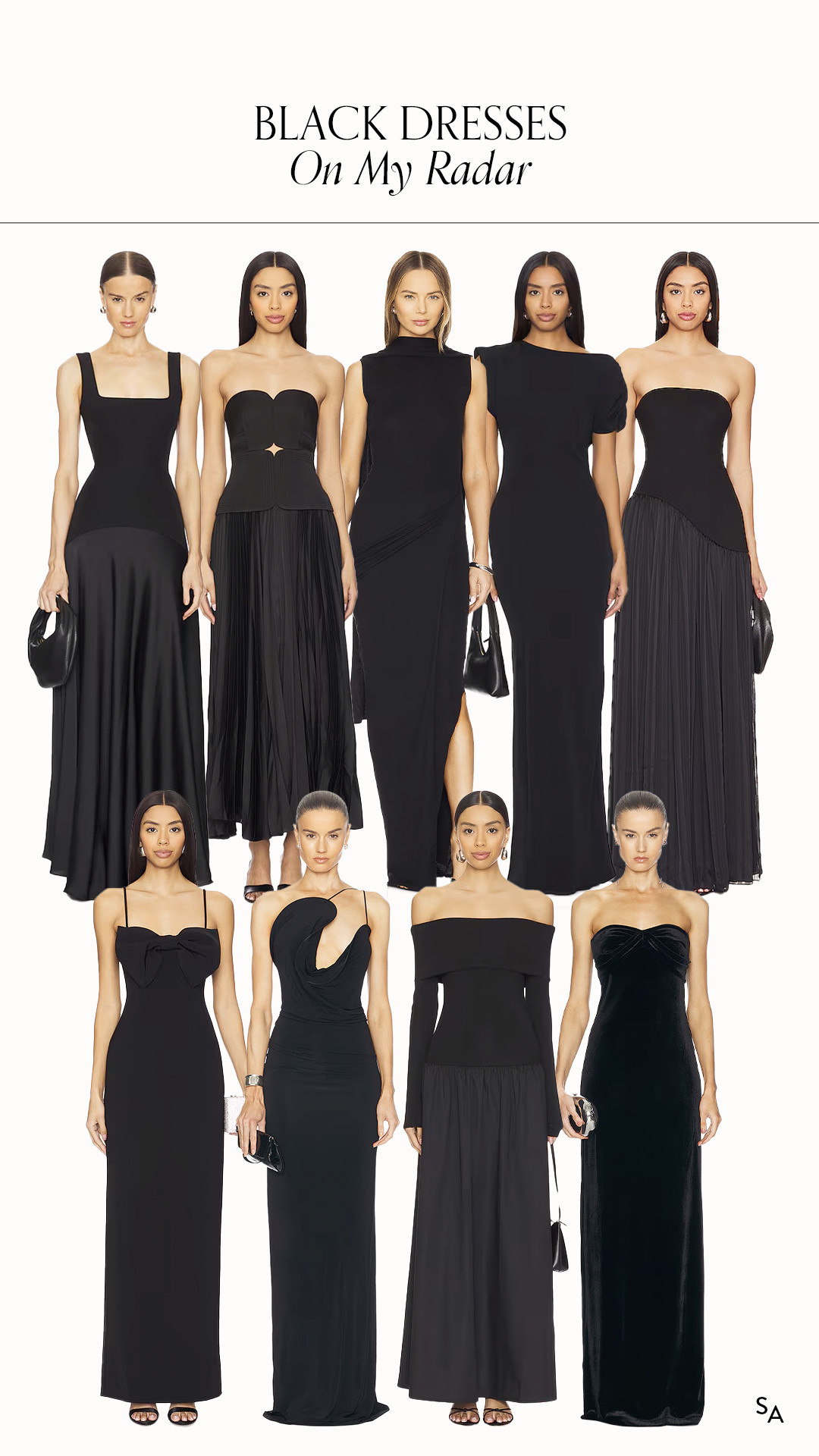 Black Dresses On My Radar 

 #LTKSeasonal #LTKParties #LTKStyleTip