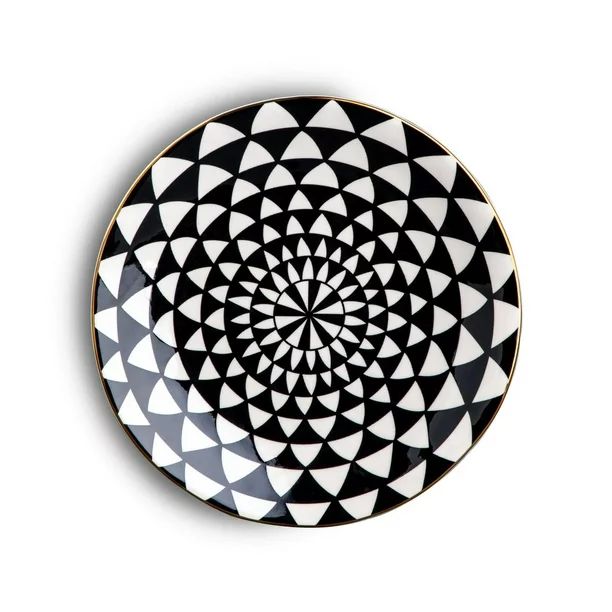 Thyme & Table Dinnerware Black & White Medallion Stoneware Round Salad Plate - Walmart.com | Walmart (US)