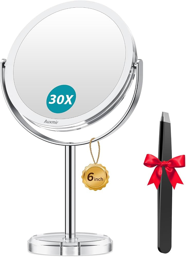 Auxmir 1X/30X Magnifying Mirror, 6'' Makeup Mirror with Double Sided | Amazon (CA)
