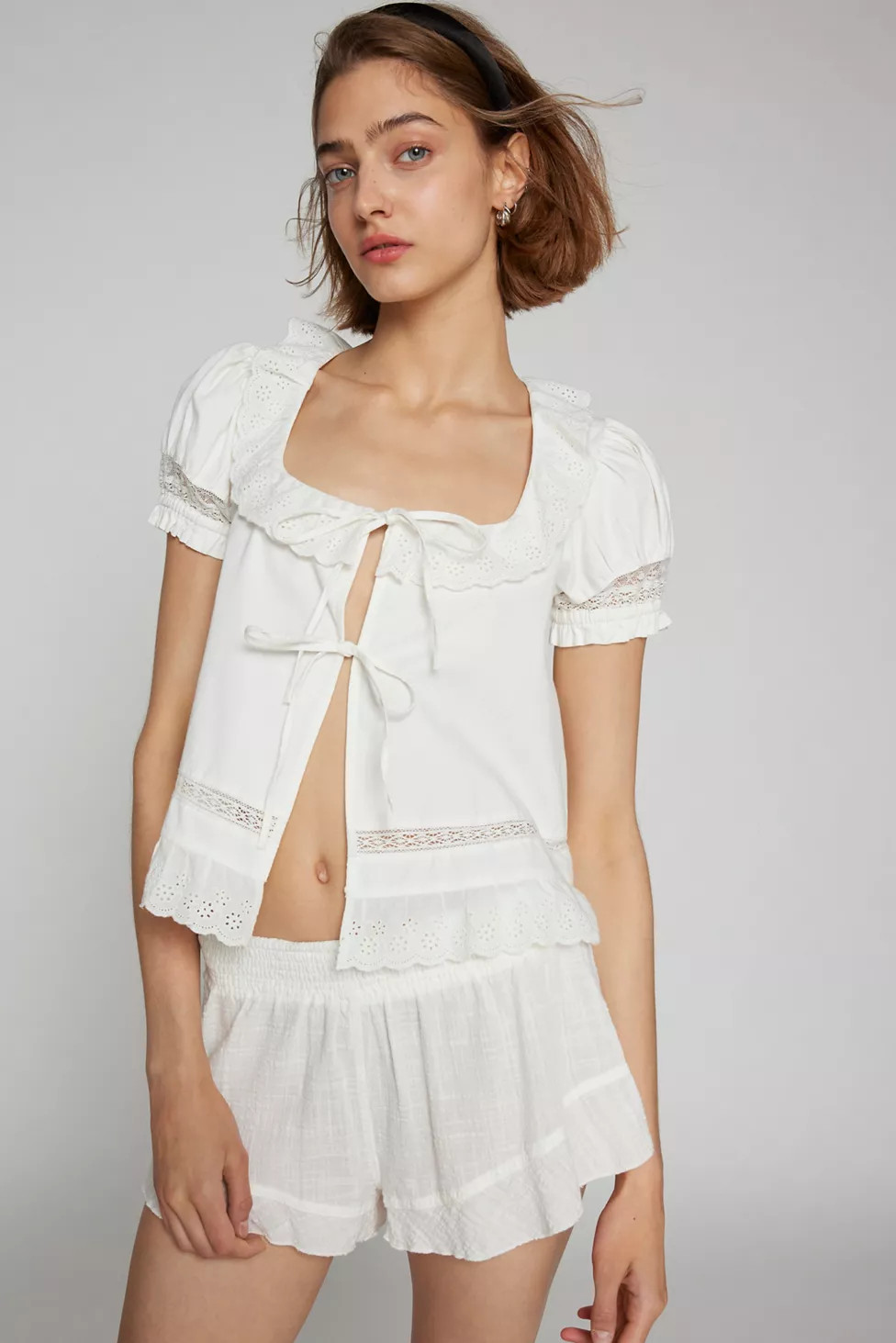 Kimchi Blue Bed Jacket Blouse | Urban Outfitters (US and RoW)
