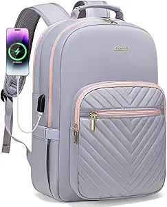 LOVEVOOK Laptop Backpack for Women 15.6 inch,Cute Travel Carry on Backpack Purse,Professional Com... | Amazon (US)