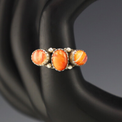 NATIVE AMERICAN NAVAJO STERLING SILVER & SPINY OYSTER RING  | eBay | eBay US