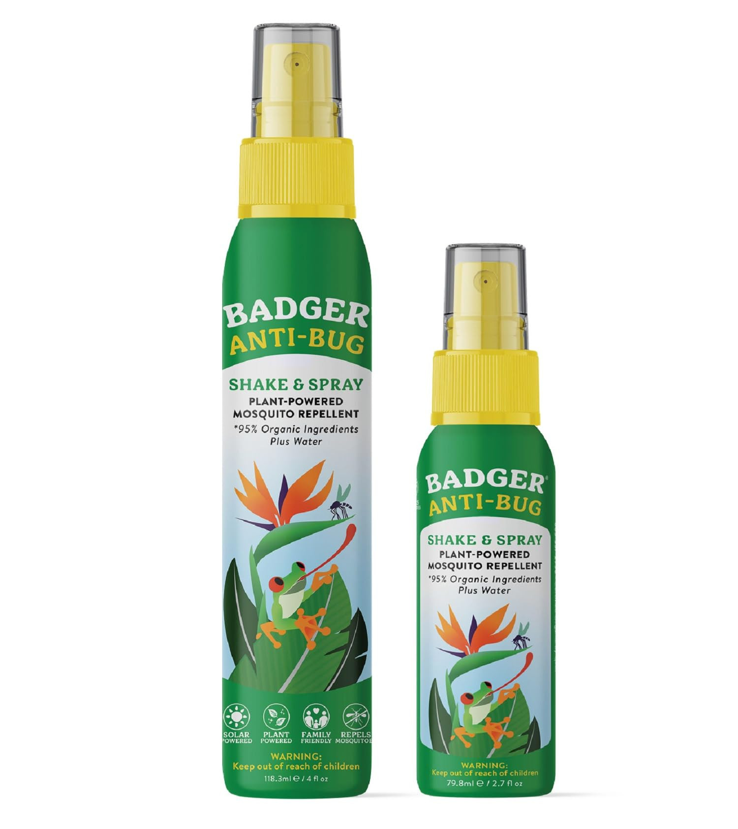 Badger Bug Spray, Family Friendly All Natural Mosquito Repellent w/Organic Essential Oils, Great ... | Amazon (US)