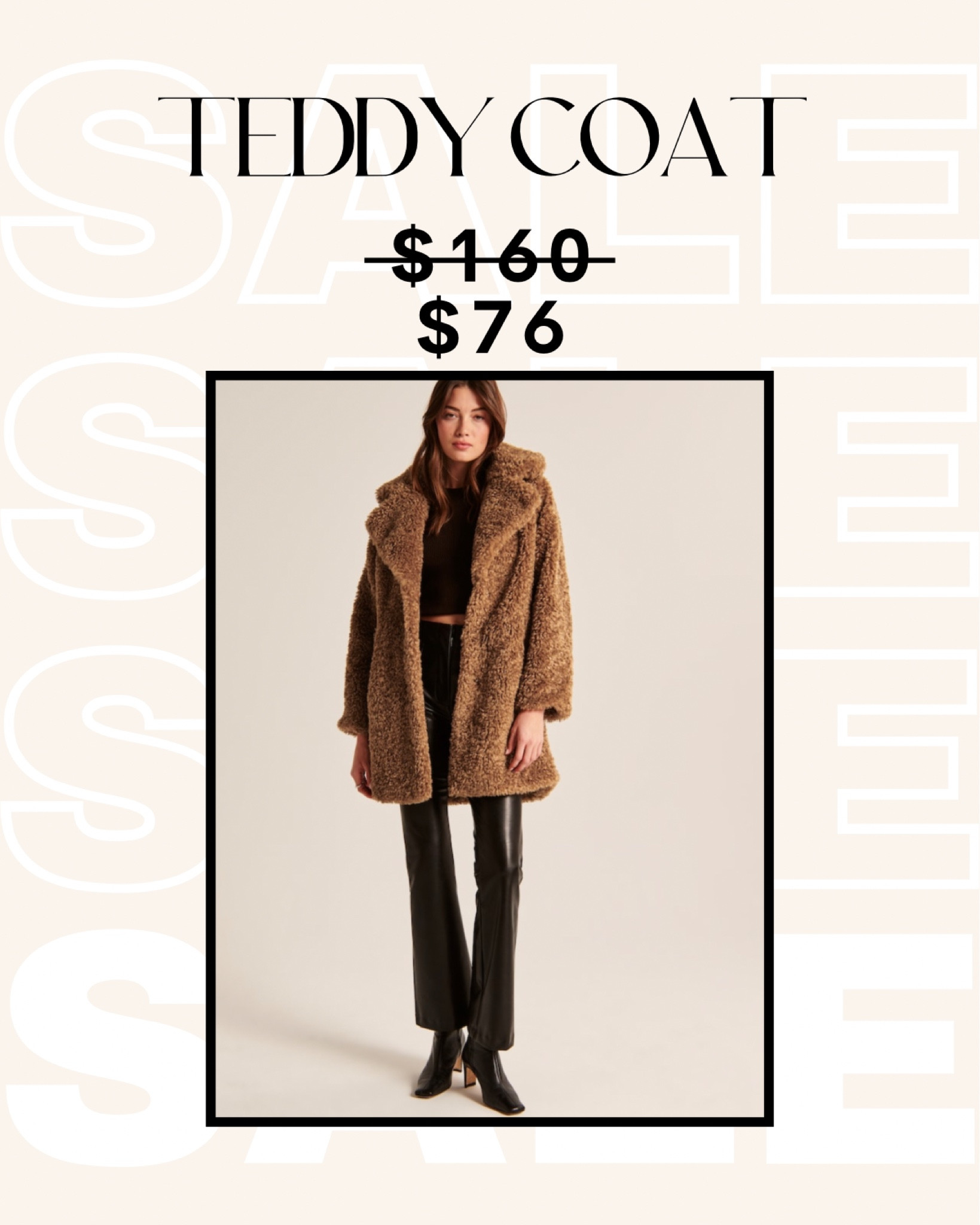 Just ordered this teddy coat ON SALE at Abercrombie! I got the mid style since I’m petite/short 😍😂

Teddy coat
Winter coat
Winter jacket
New Year’s Eve outfit
New Year’s Eve accessories 
Women’s outerwear 
Cold weather outfit ideas

#teddycoat #petitejackets #winterstyle #winterfashion #winteroutfits 

#LTKstyletip #LTKFind #LTKsalealert