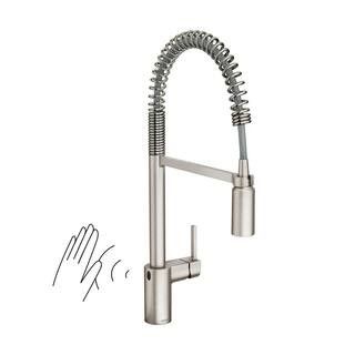 MOEN Align 1-Handle Pre-Rinse Spring Pulldown Kitchen Faucet with MotionSense Wave and Power Clea... | The Home Depot