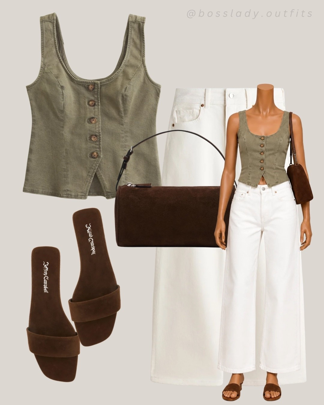 giving main character energy without even trying

Tags: olive top outfit, white denim skirt, brown suede bag, brown suede sandals, neutral outfit inspo, end of summer outfit, transitional outfit, everyday outfit ideas

#LTKstyletip #LTKshoes #LTKbag