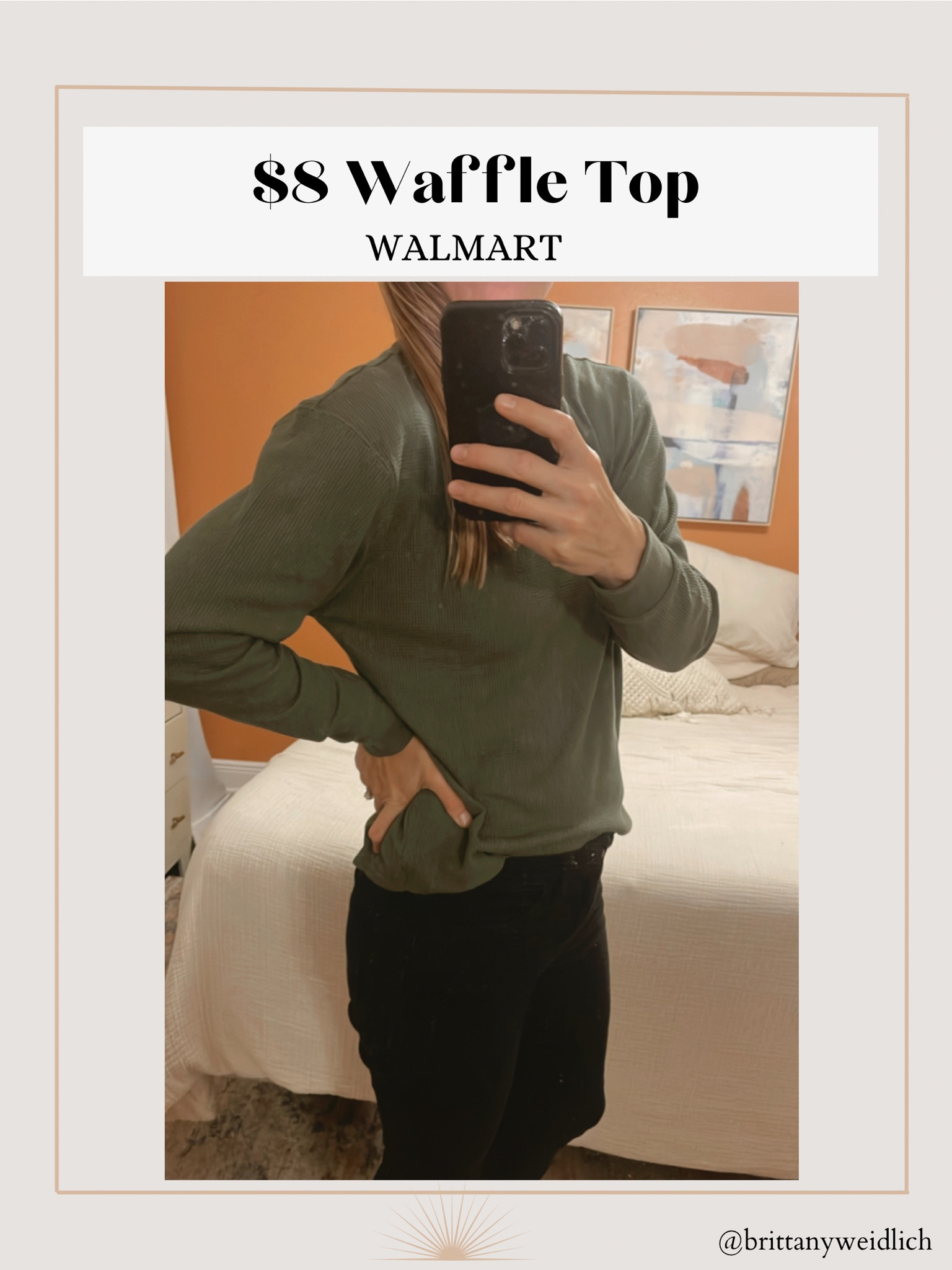 Yall don’t be sleeping Walmart. $8 waffle thermal top

#LTKGiftGuide #LTKstyletip #LTKCyberWeek