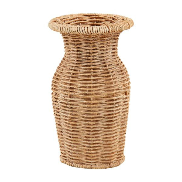 Skinny Resin Basket Weave Vase | Mud Pie