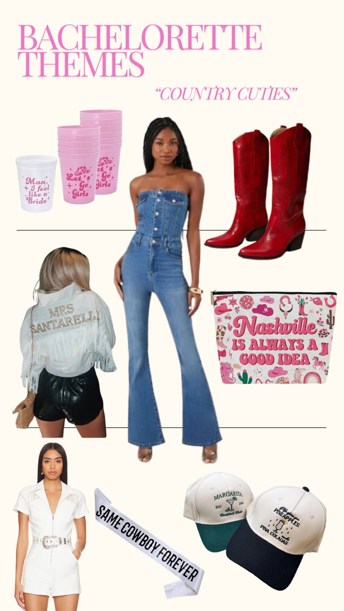 Bachelorette x Country chic 

Nashville, southern style, bachelorette, bride, bridal style, boots, western 

#LTKWedding #LTKParties #LTKStyleTip