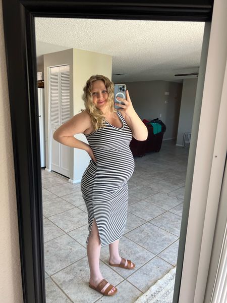 Target Non-Maternity Friendly Dress!🤰🏼
Bought this one in black and navy/white stripe, size Medium and true to size. Perfect for throw on and go over the baby bump!!

#LTKsalealert #LTKbump #LTKFind