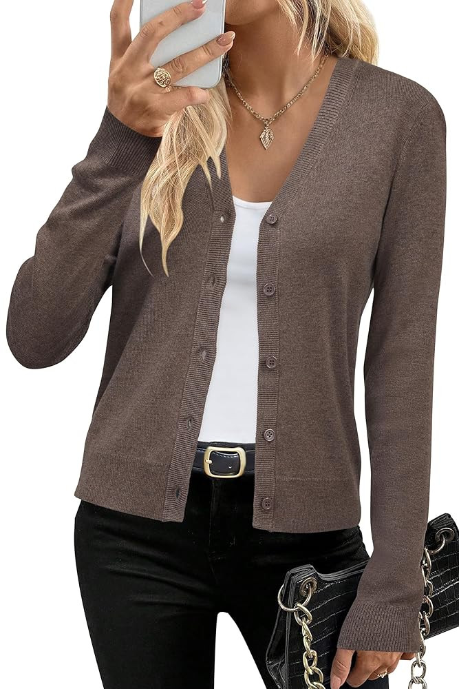 Arach&Cloz Women's Wool Blend Business Casual Cardigan Sweaters 2025 | Amazon (US)