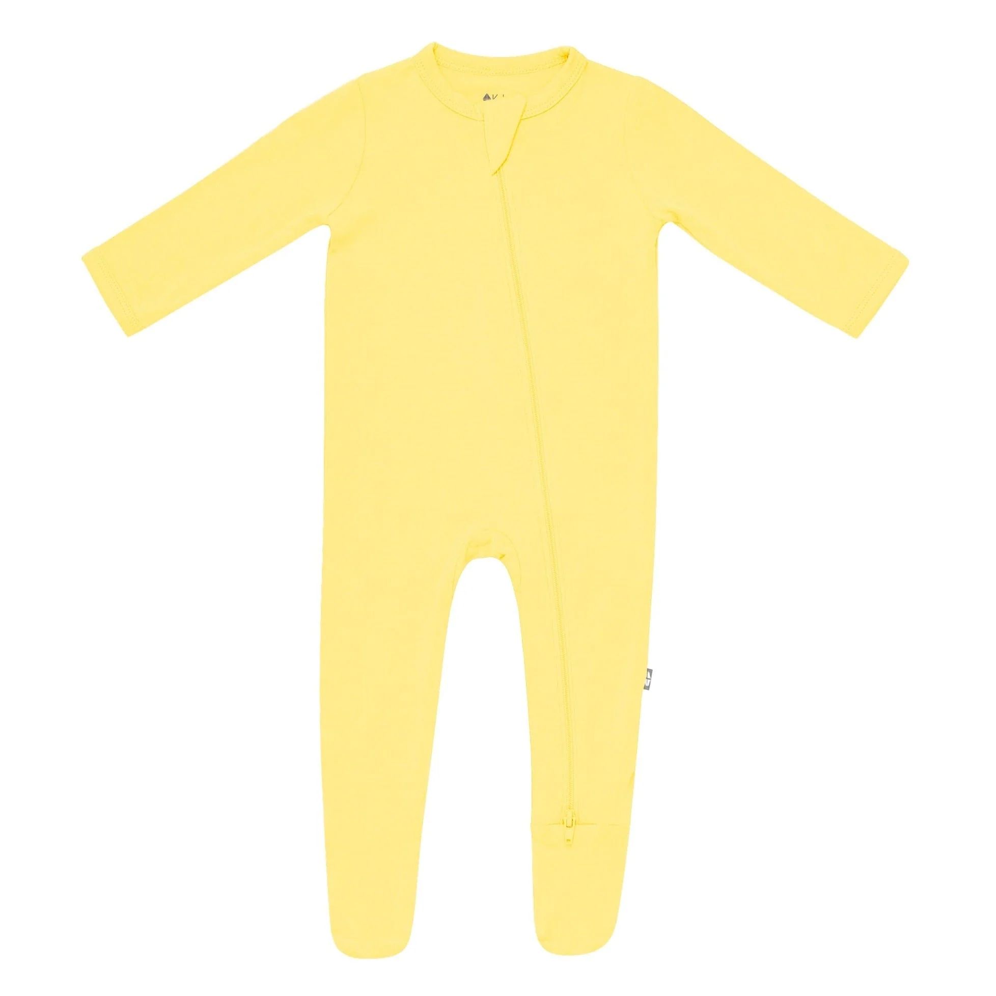 Zippered Footie in Daffodil | Kyte BABY