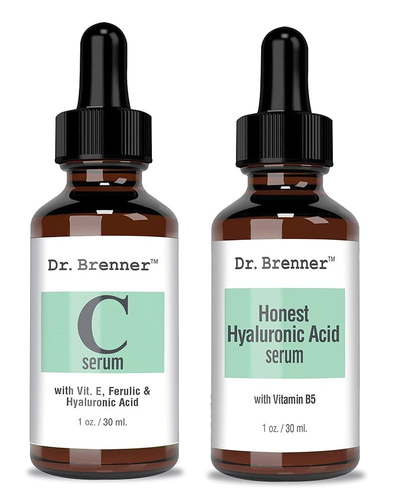 Vitamin C Serum 20% Pure L-Ascorbic Acid, Ferulic Acid, Vitamin E and HA and Hyaluronic Acid Seru... | Amazon (US)