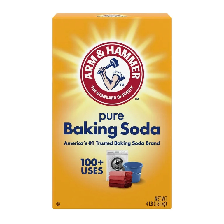ARM & HAMMER Pure Baking Soda & All Purpose Cleaner for Baking & Deodorizing, 4 lb Box | Walmart (US)