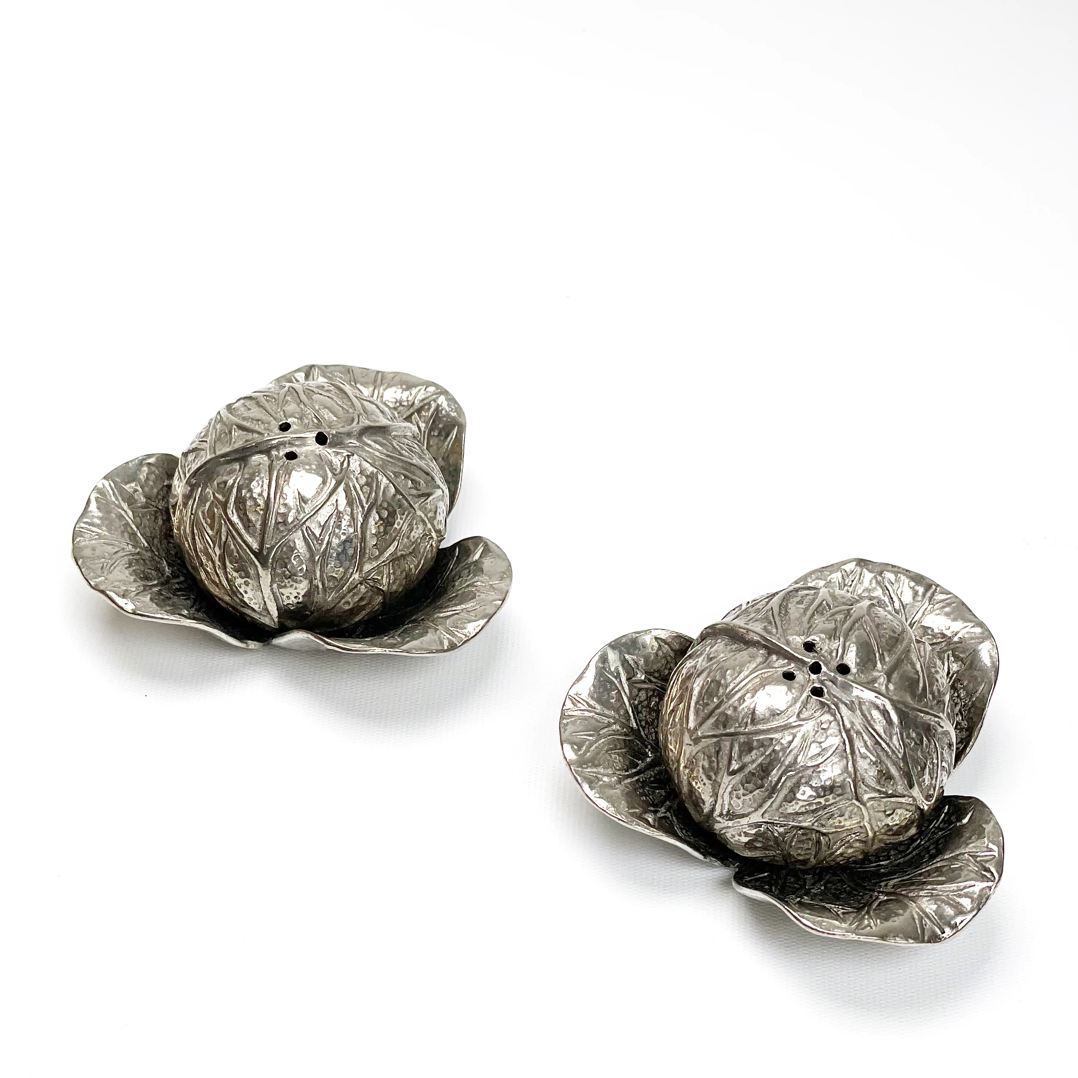 Pewter Cabbage Salt & Pepper Shakers | Biscuit Home
