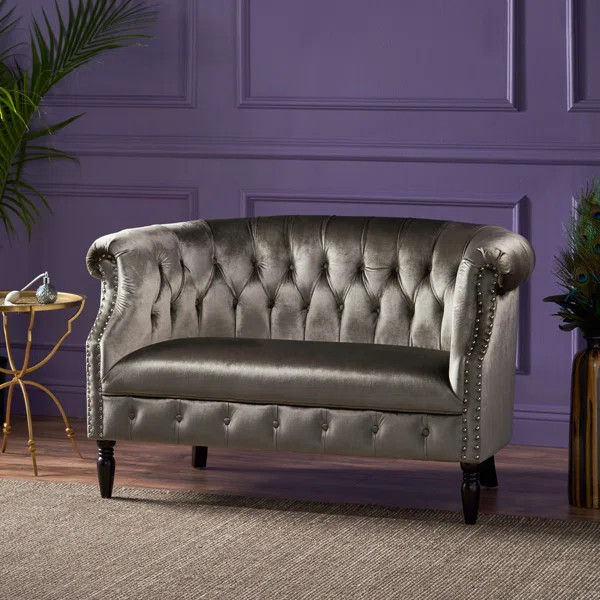 Charlotte 51.5'' Velvet Loveseat | Wayfair North America