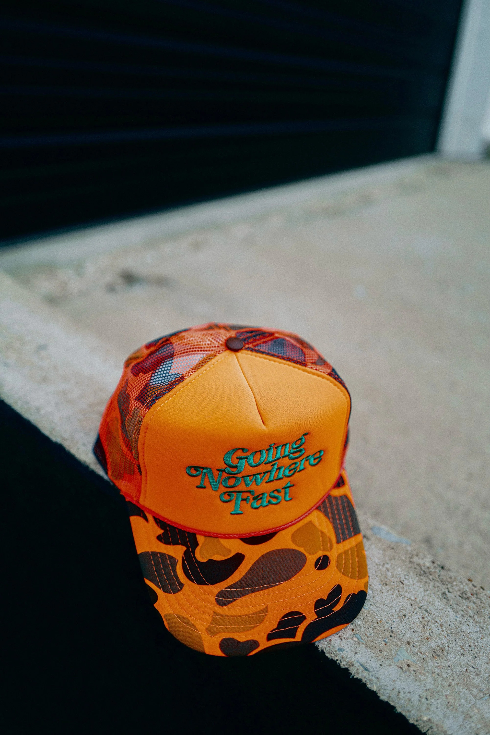 Going Nowhere Fast Emboidered Trucker | Ascot + Hart