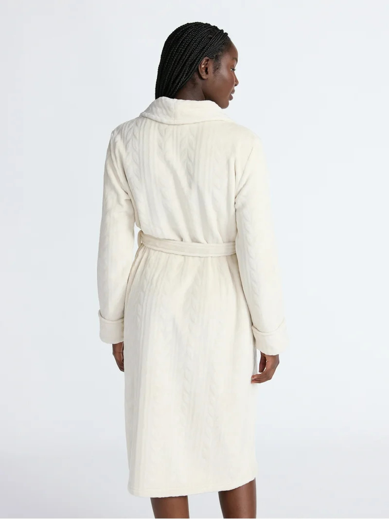 Joyspun Women's Plush Robe, Sizes S-3X | Walmart (US)