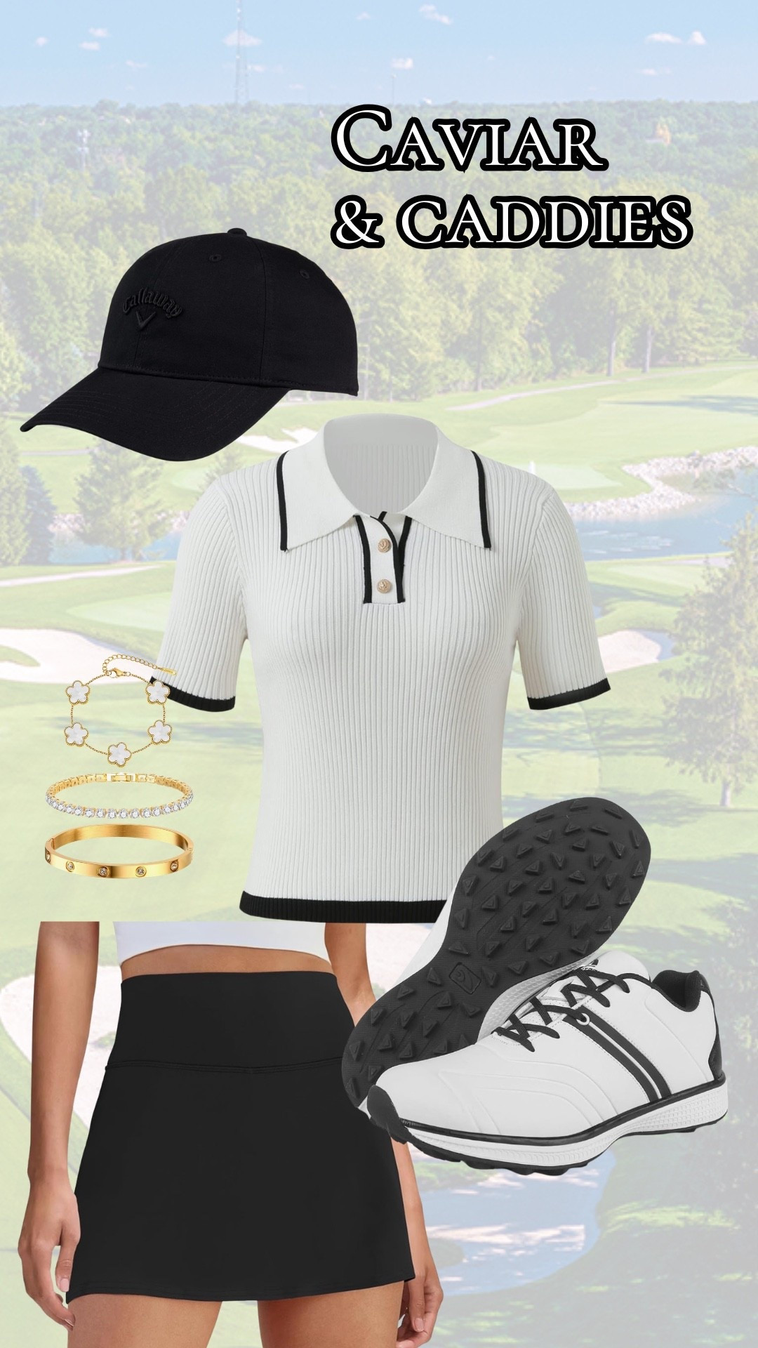 Classy golf outfit 🖤

#LTKootd #LTKMidsize #LTKActive