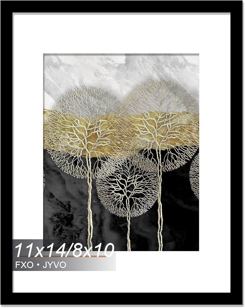 11x14 Picture Frame, Display Photo 8x10 with Mat or 11 x 14 Without Mat, Light Weight and High Tr... | Amazon (US)