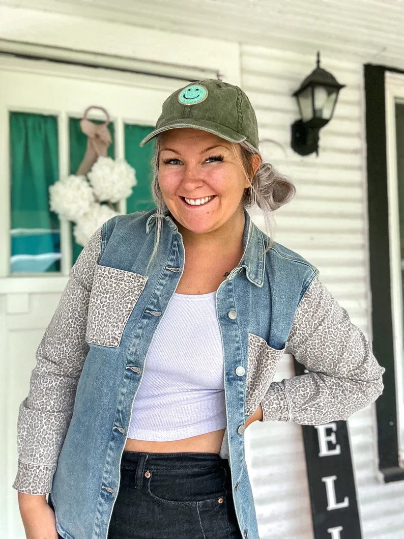 Women's Washed Ball Caps With Patches NEW COLORS - Etsy | Etsy (US)