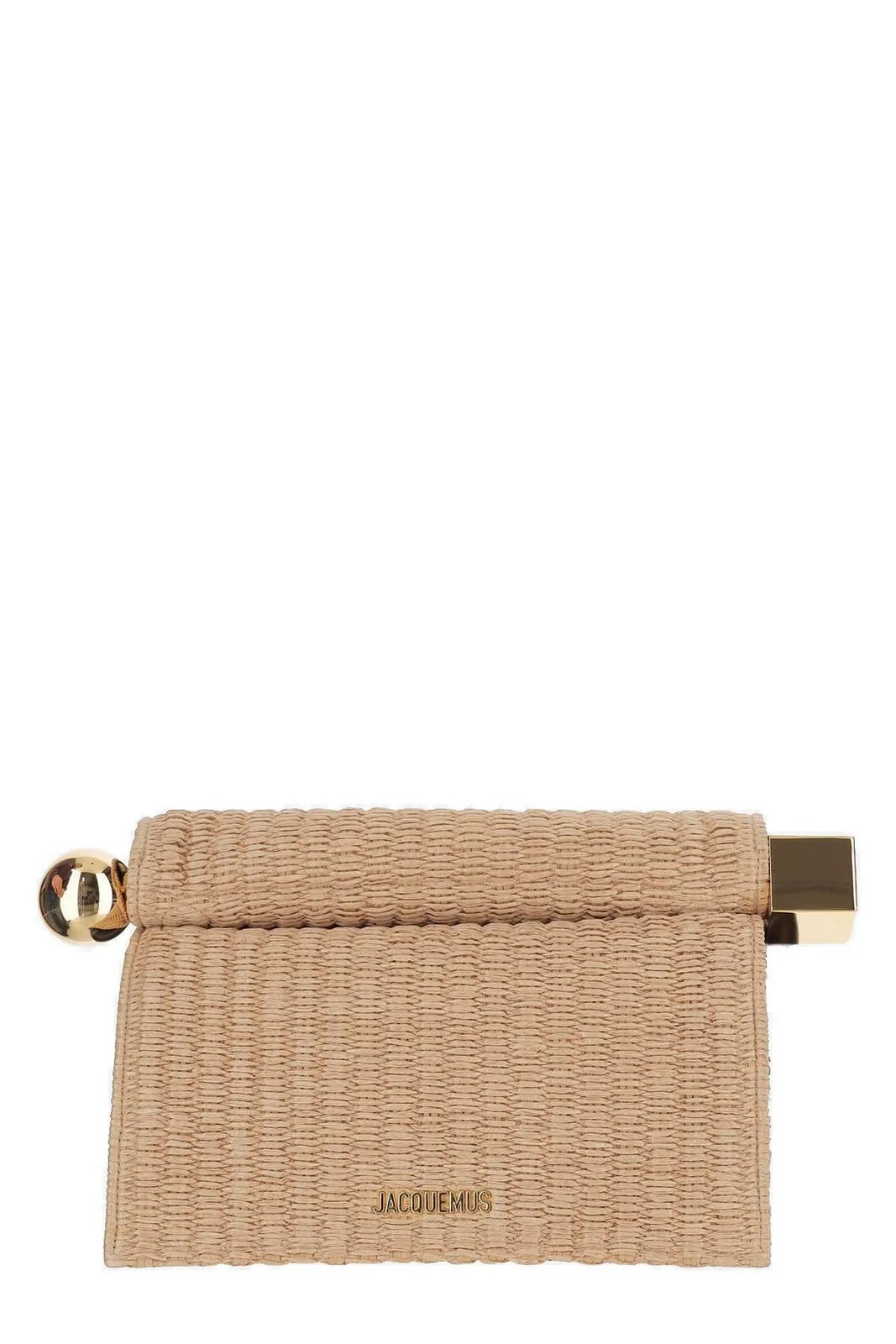 Jacquemus The Rond Carré Logo Plaque Clutch Bag | Cettire Global