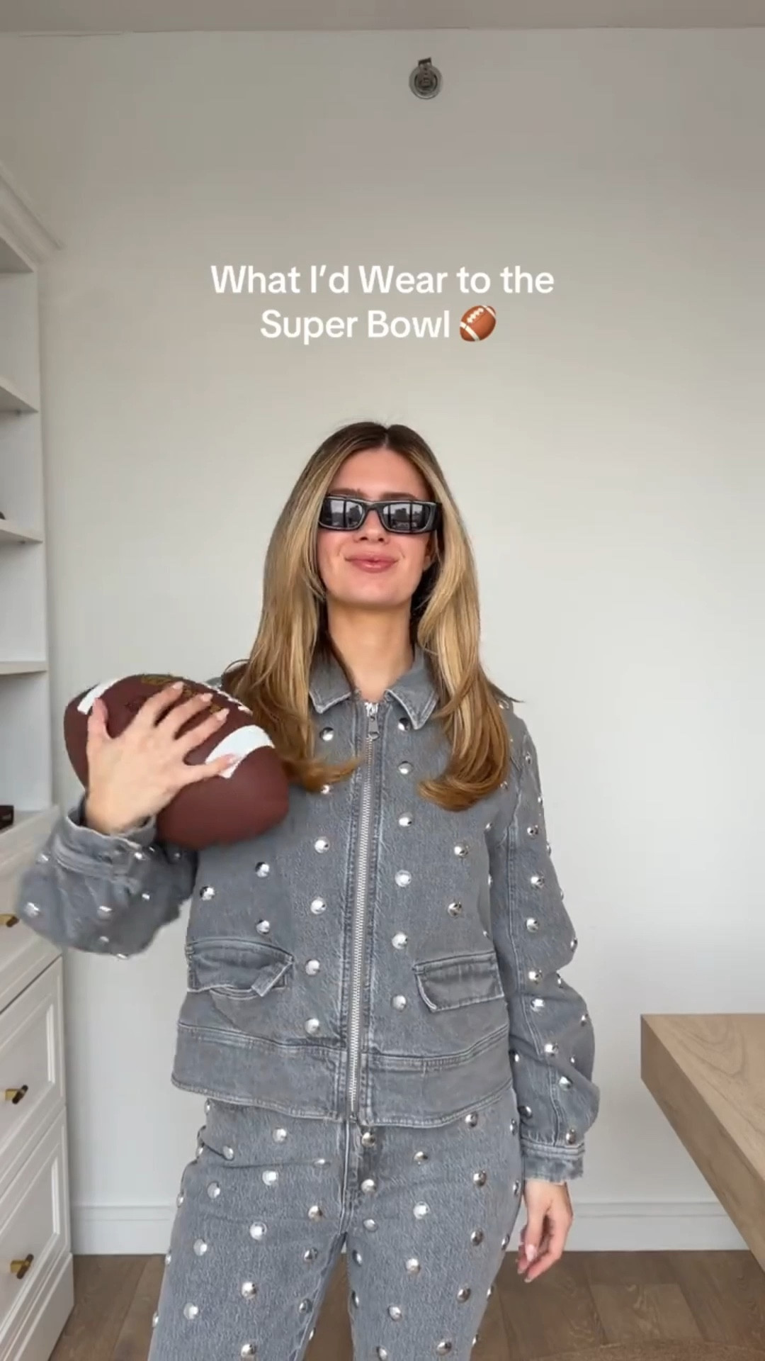What I’d wear to the Super Bowl 🏈 

 