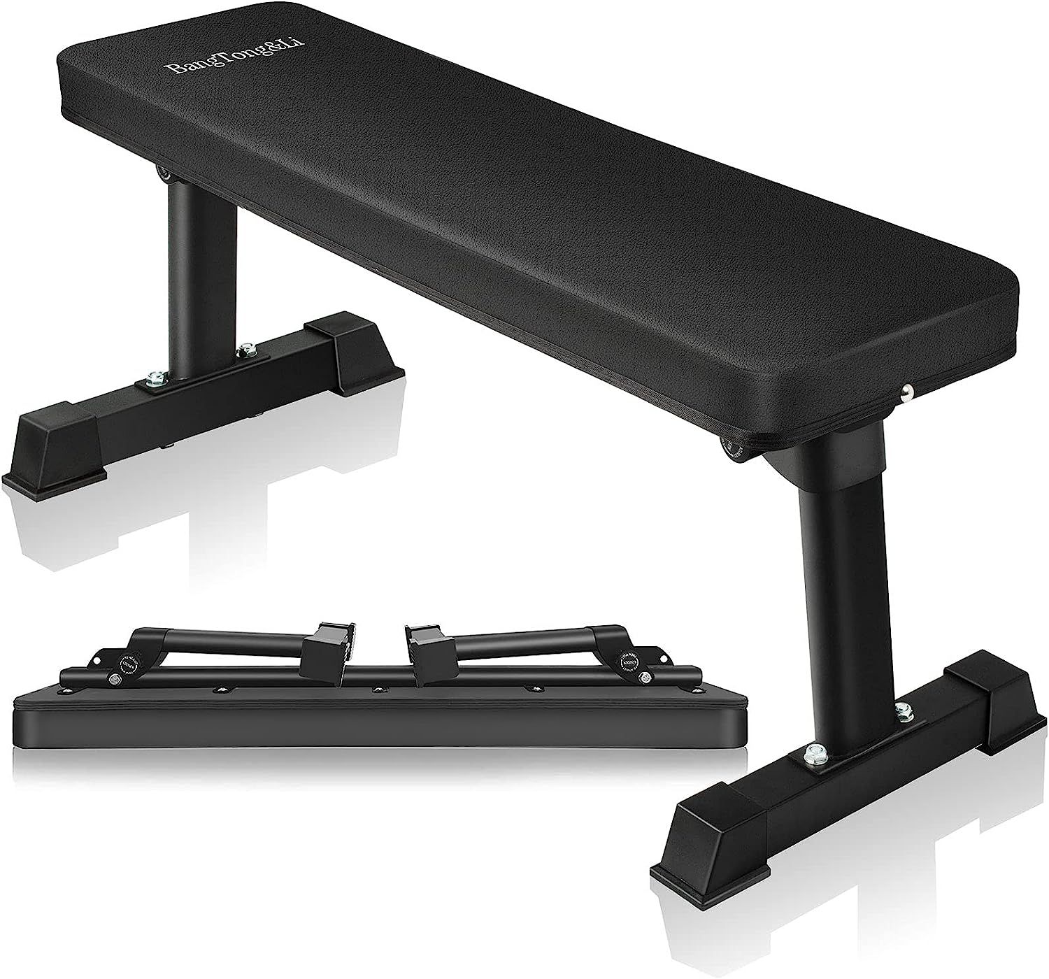 BangTong&Li Flat Weight Bench Utility Workout Exercise Training Equipment for Fitness | Amazon (US)