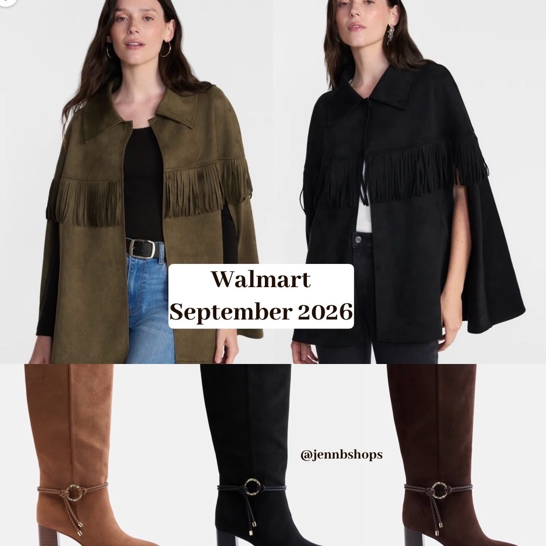 This faux suede #fringe #poncho is so chic! #western