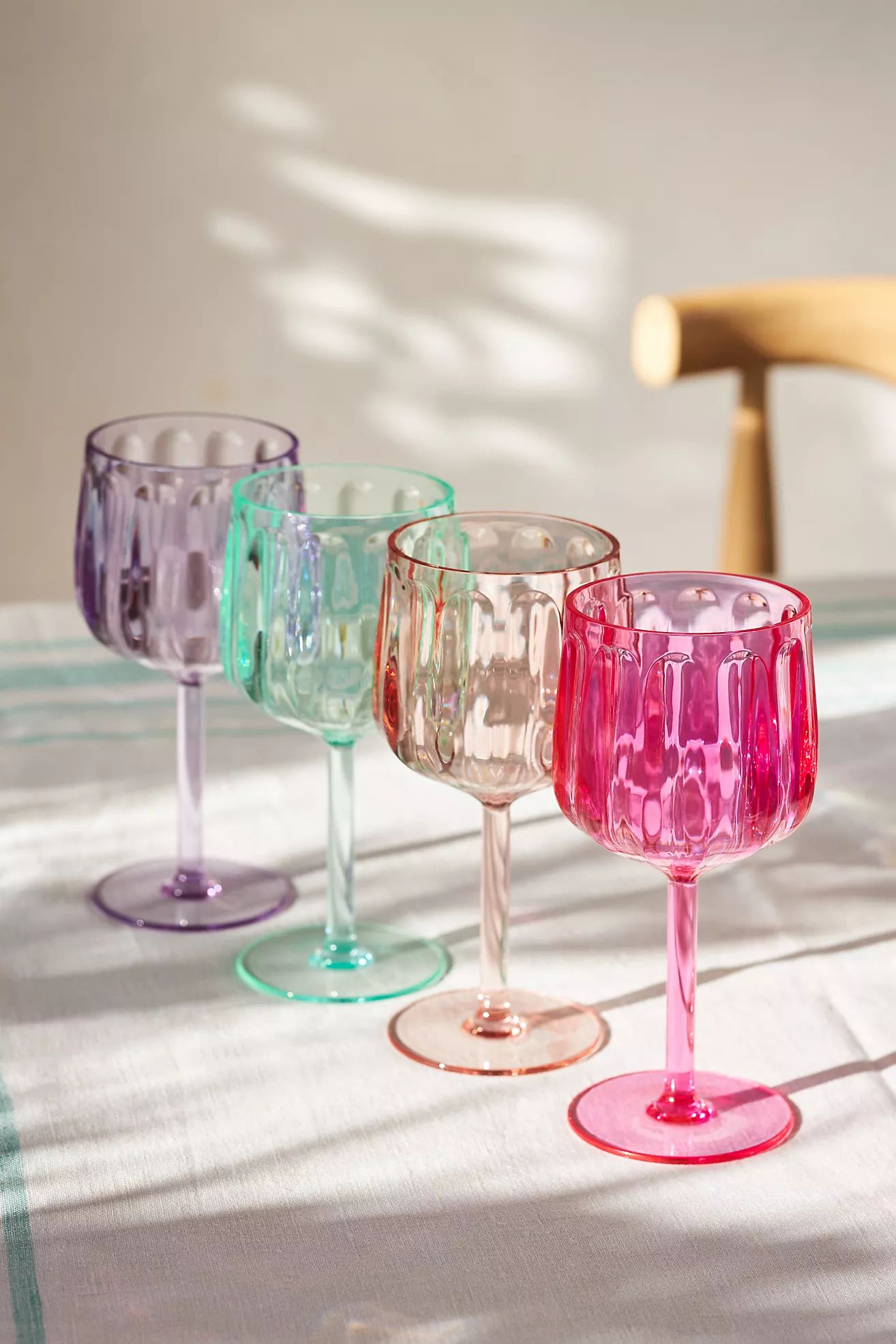 Lucia Acrylic Wine Glasses, Set of 4 | Anthropologie (US)