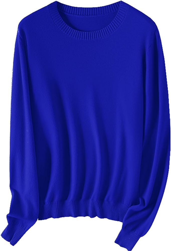 SANGTREE Women's Crewneck Soft Knit Pullover Sweater | Amazon (US)