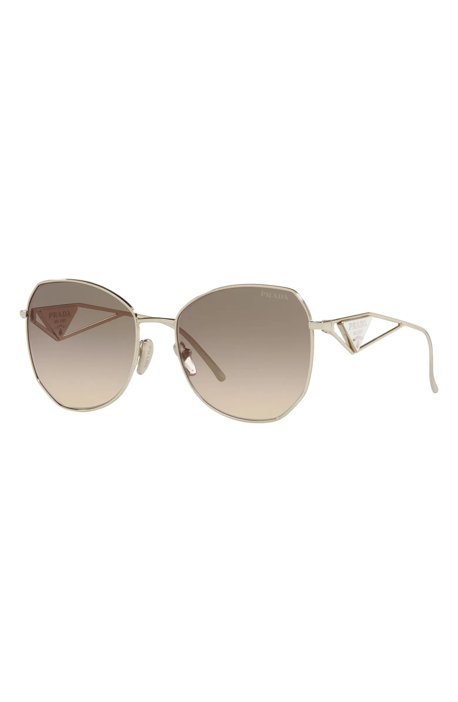 Prada 57mm Gradient Round Sunglasses | Nordstrom | Nordstrom
