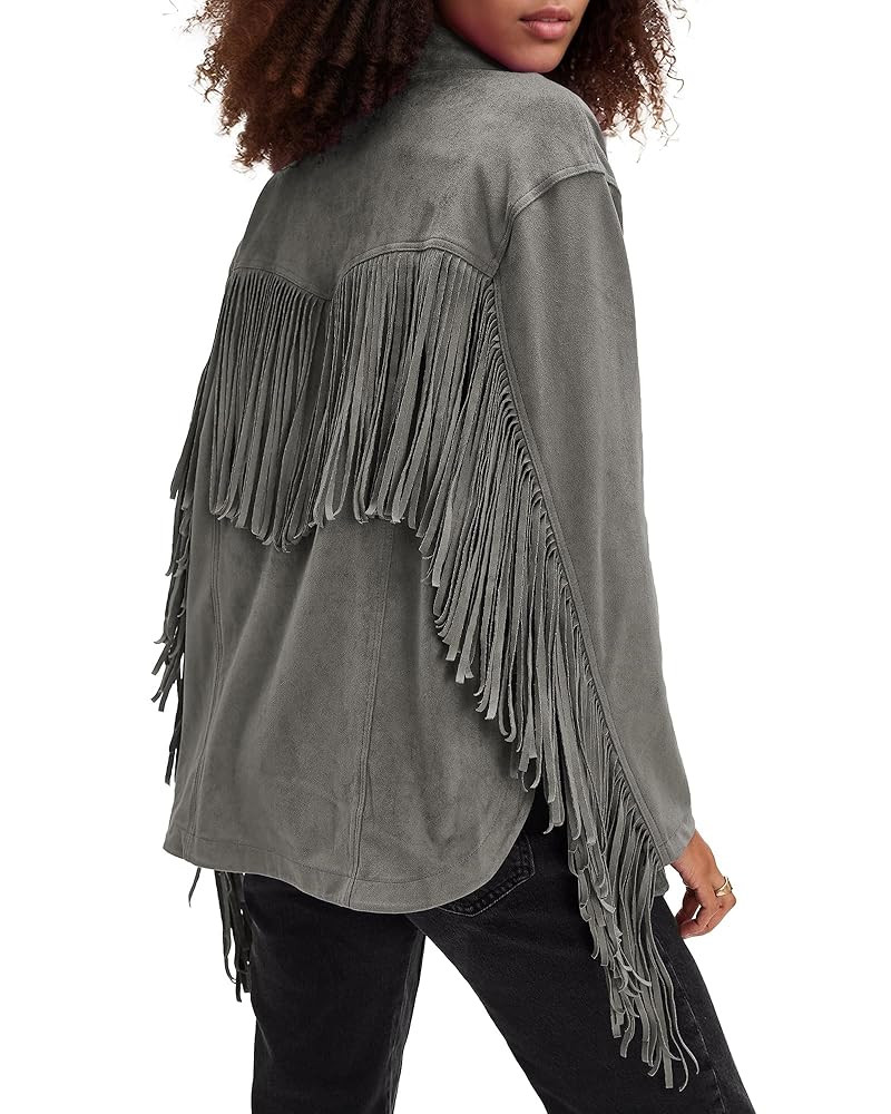 Locachy Women's Faux Suede Fringe Jacket Vintage Western Cowgirl Tassel Jackets Country Concert O... | Amazon (US)