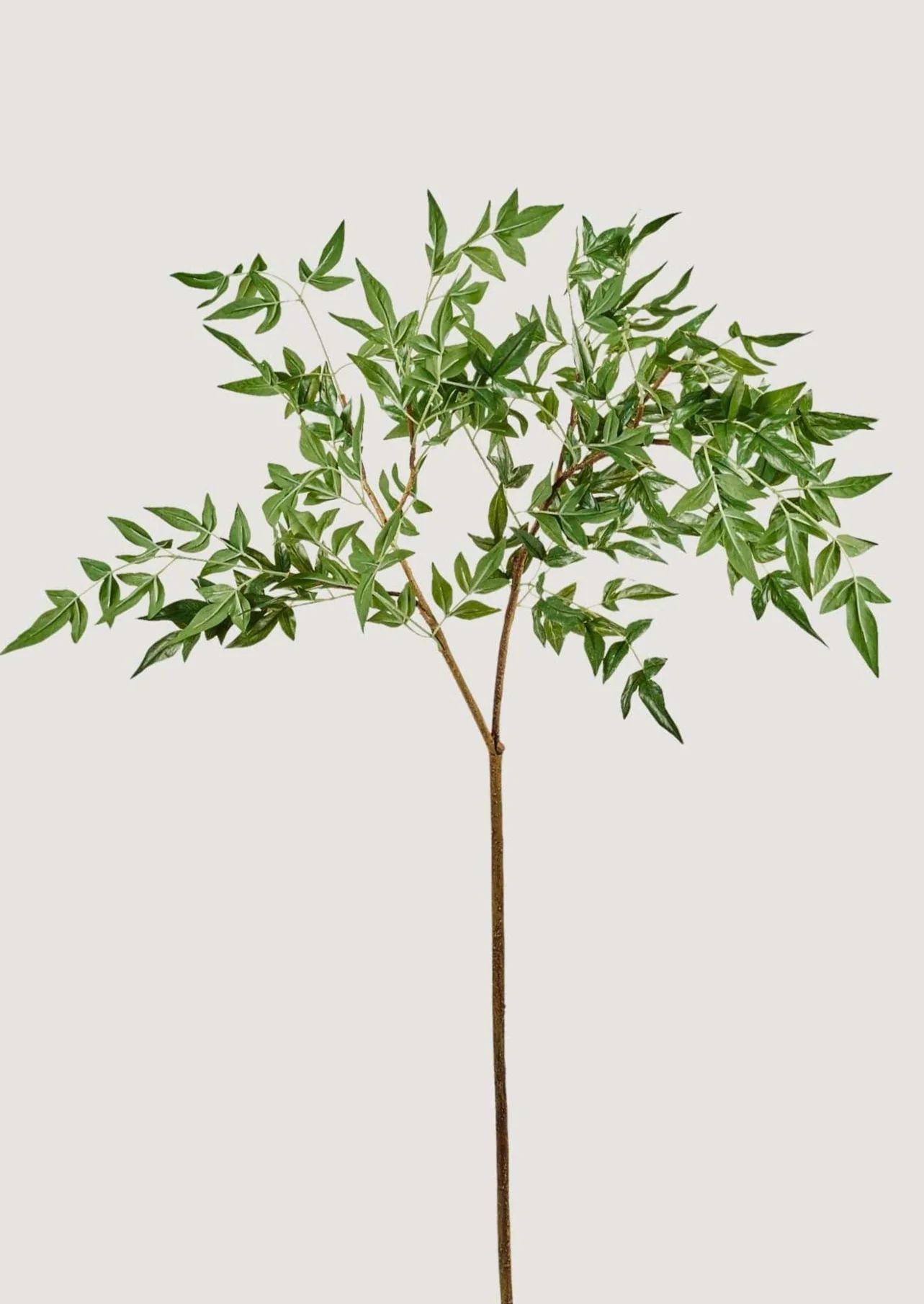 Faux Green Nandina Leaf Branch - 39" | Afloral