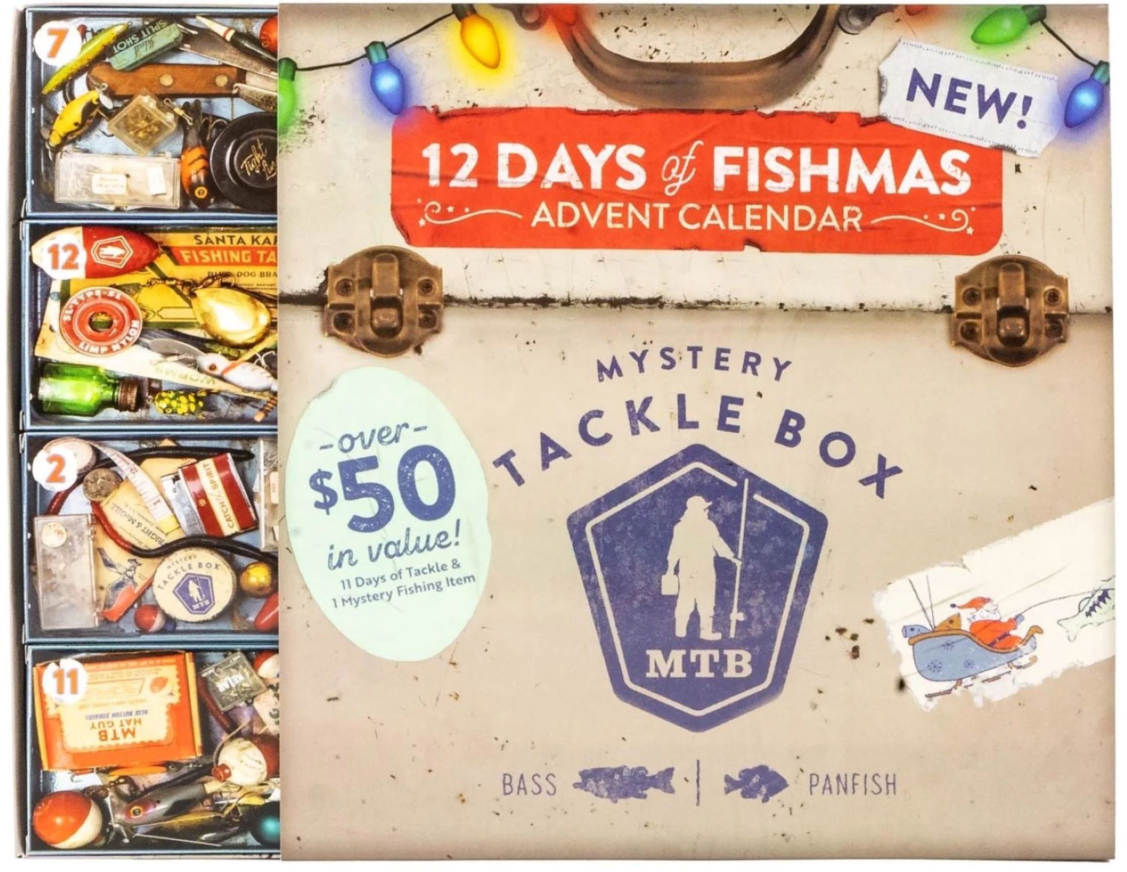 Mystery Tackle Box 12 Days of Fishmas Holiday Fishing Lures Advent Calendar 2023 Freshwater | Walmart (US)