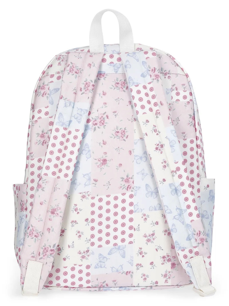No Boundaries Women's 17" Dome Backpack, Pastel Patchwork | Walmart (US)