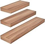 Kiera Grace kieragrace KG Maine Floating Shelves-Golden Oak, 12", 16", 24", Set of 3 Wall Organizati | Amazon (US)