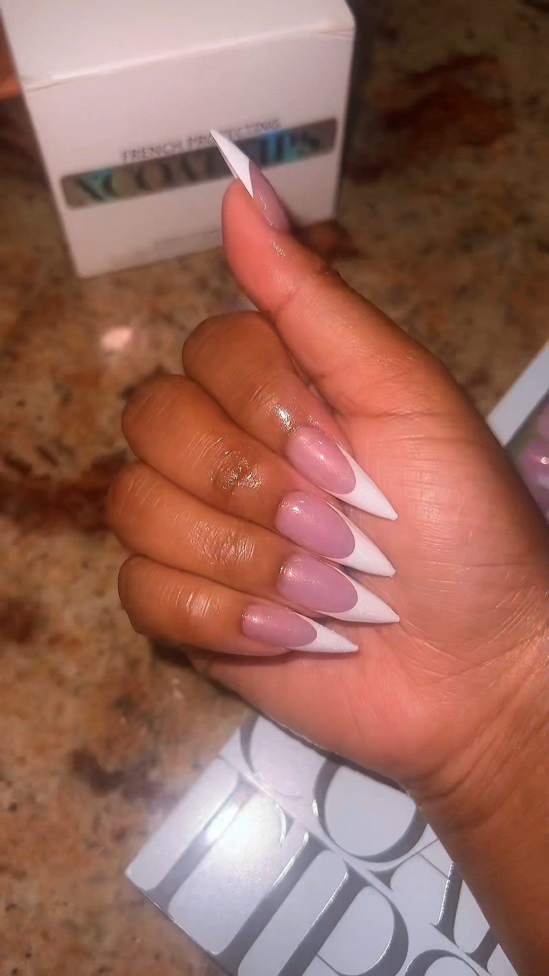 Finally tried the Stiletto Pink Base French Tip nails from BTARTBOXNAILS 💅🏽😍🙌🏽✨

#LTKdayinmylife #LTKBeauty #LTKselfcare