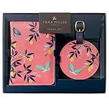 Sara Miller Coral Orchard Butterfly Travel Set Luggage Tag and Passport Holder | Amazon (US)