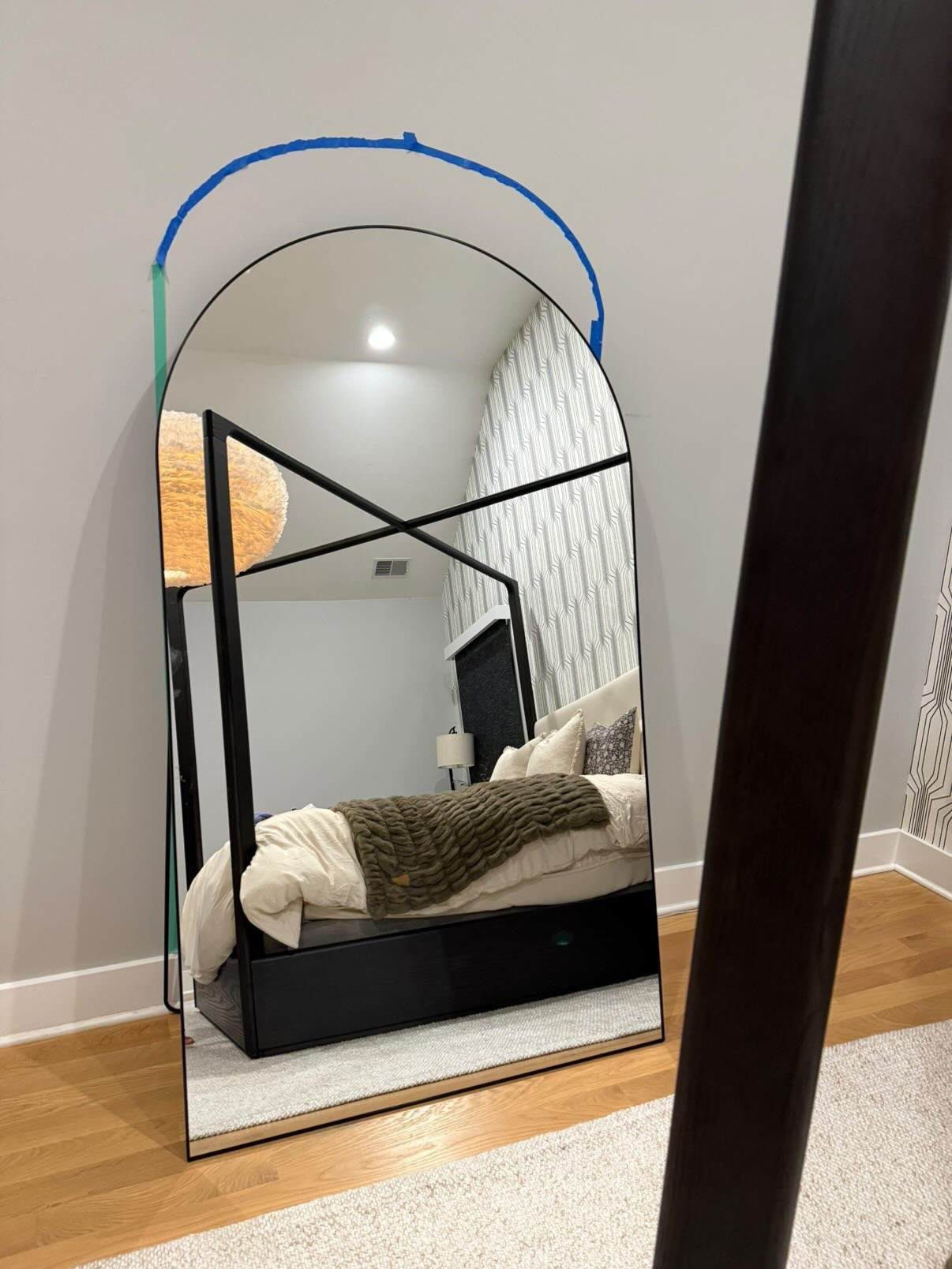 Client update

Primary bedroom mirror arrived.  Getting hung soon

#LTKHome