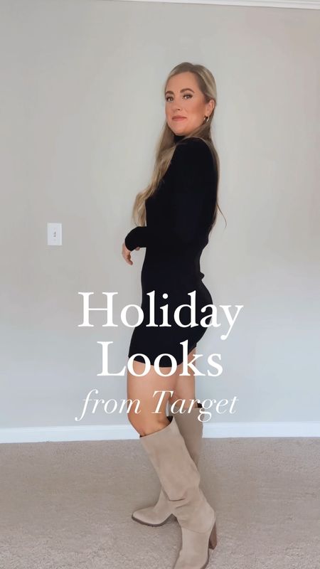 Holiday outfits from target
20% off coats at Abercrombie 
Christmas outfits
Sweater dress 
Velvet pants


#LTKparties #LTKVideo #LTKHoliday