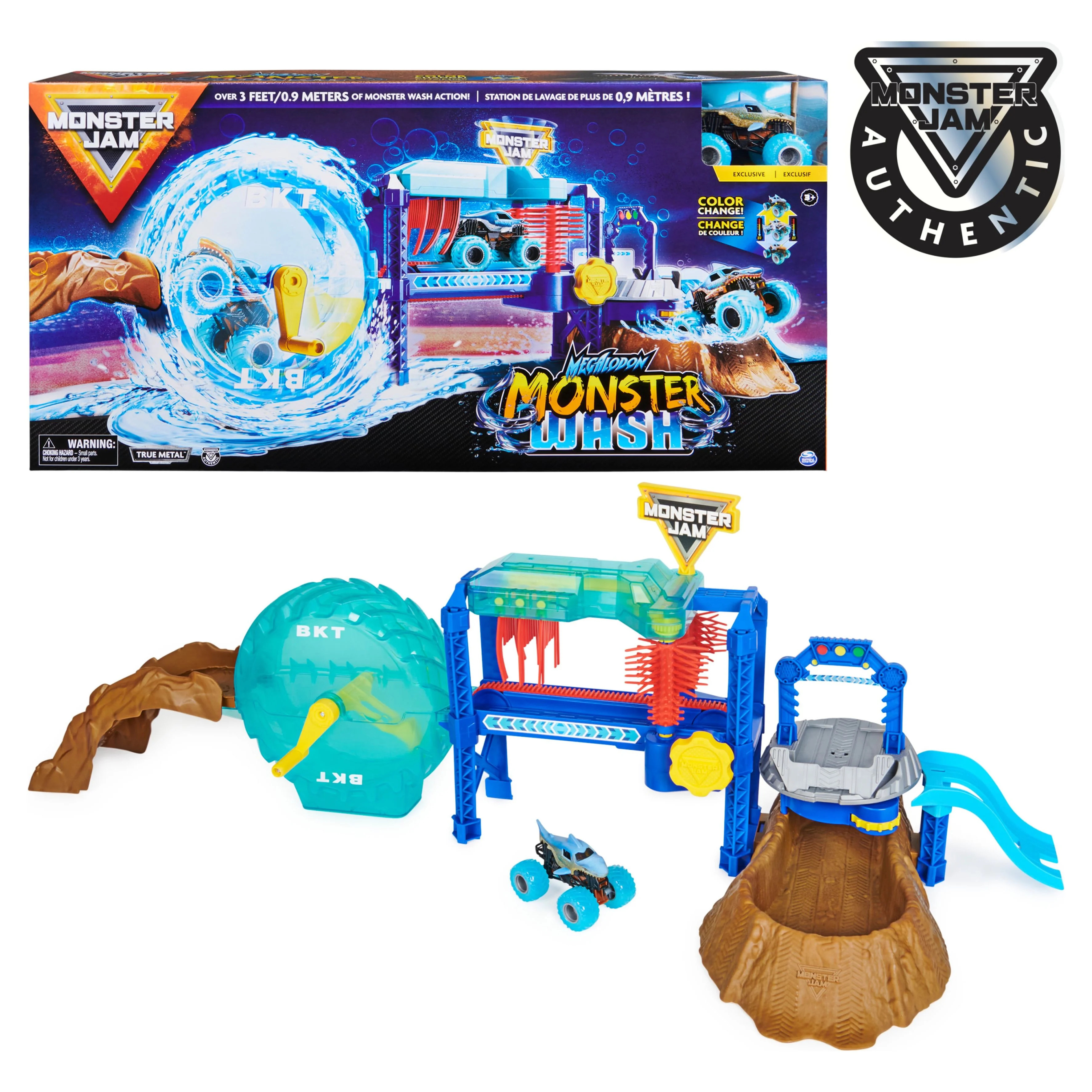 Monster Jam, Megalodon Monster Wash, Includes Color-Changing Megalodon Monster Truck, Interactive... | Walmart (US)