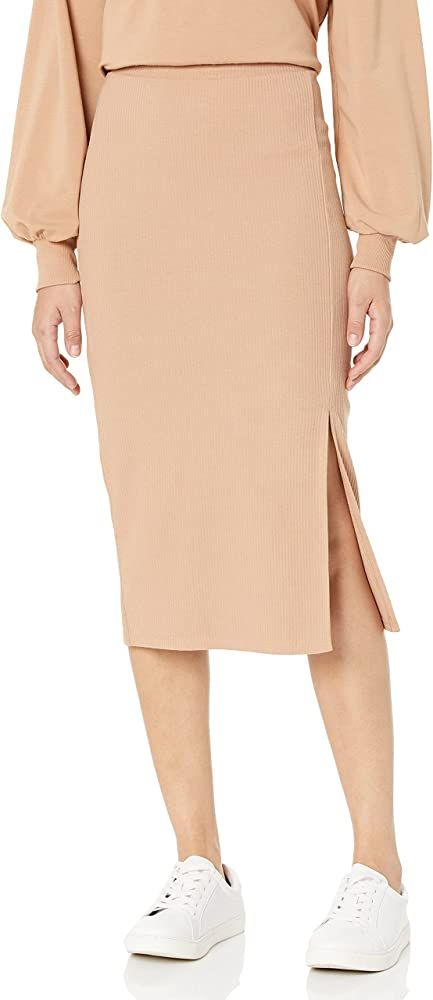 The Drop Women's Veronique High Waist Slit Skirt | Amazon (US)